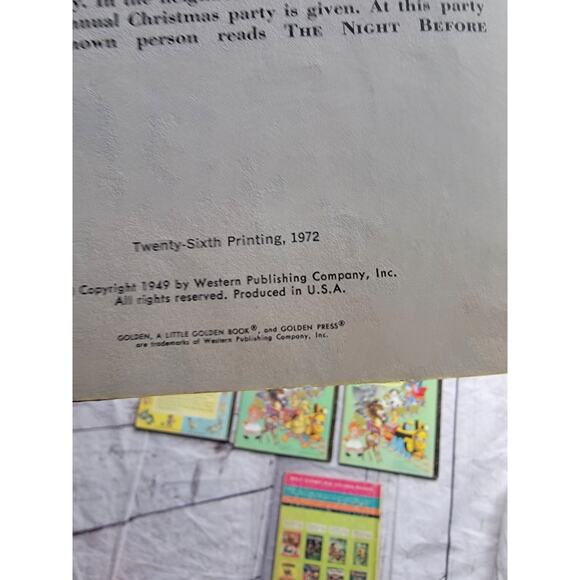 Vintage Little Golden Books Lot 8 Disney Christmas Mother Goose More 50s 60s - Picture 11 of 16